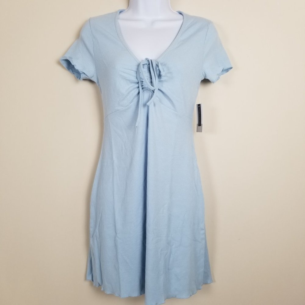 Bp Ribbed Dress Medium Light Blue New